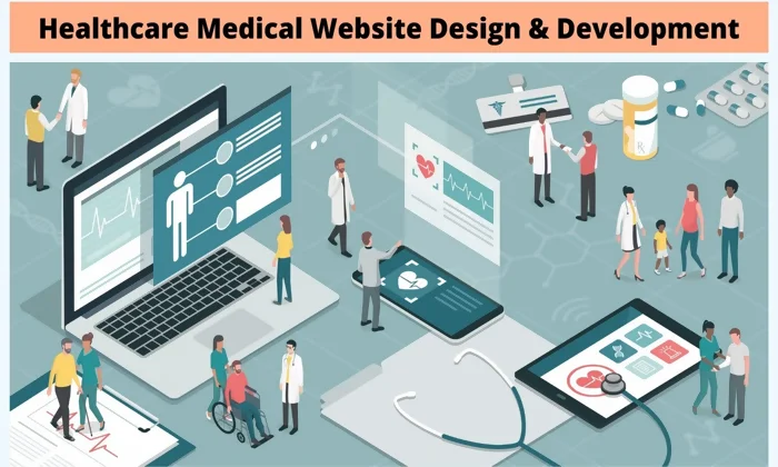 medical healthcare website design and development