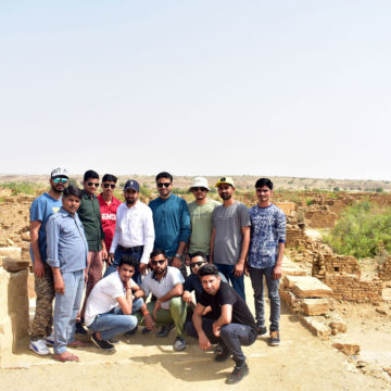 axis team at kuldhara village