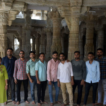 axis team in ranakpur jain temple