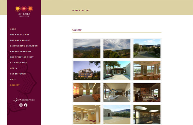 Website For Antara Senior Living