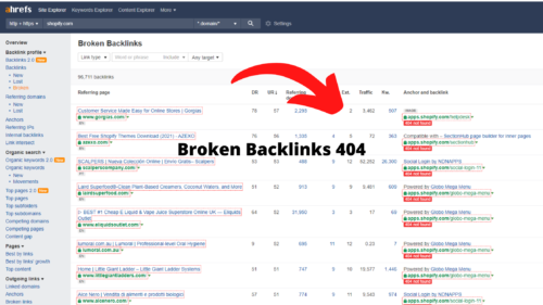 broken backlinks 404