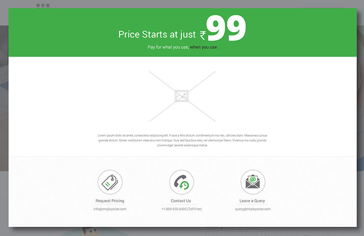 Pricing Page UX Design for Employwise