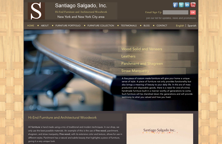 Wordpress Website Development For Santiago Salgado