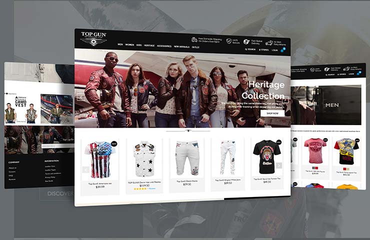 Top Gun Store eCommerce Website Development